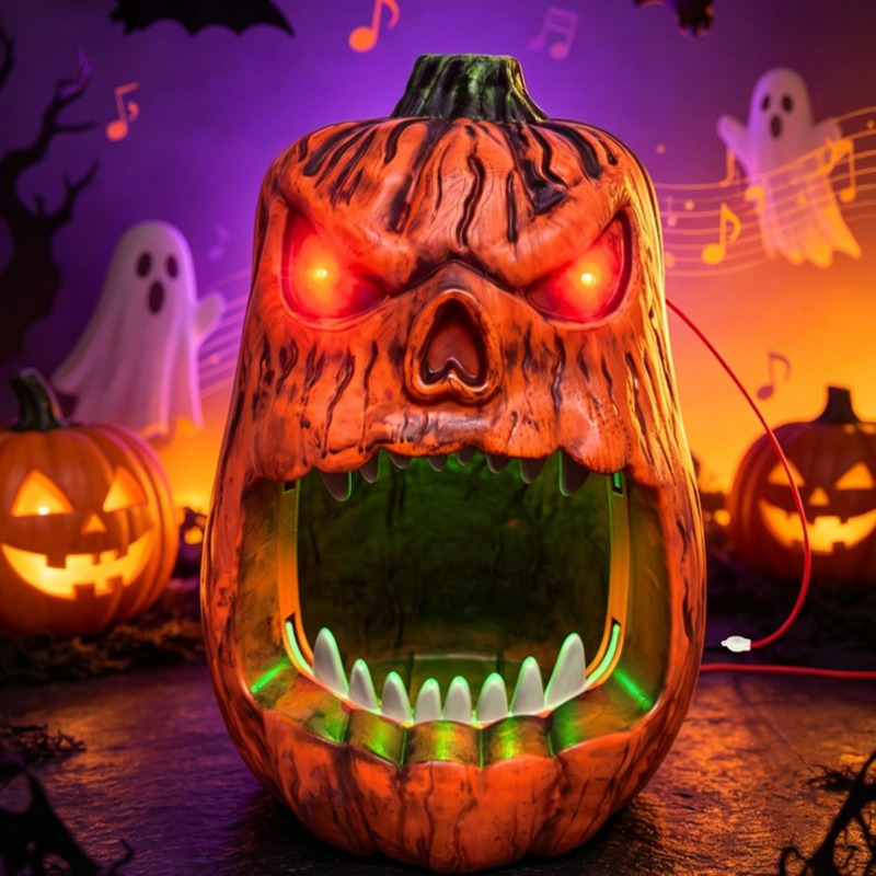 Pumpkin Lantern Halloween - Lanterna de Abóbora LED de Halloween
