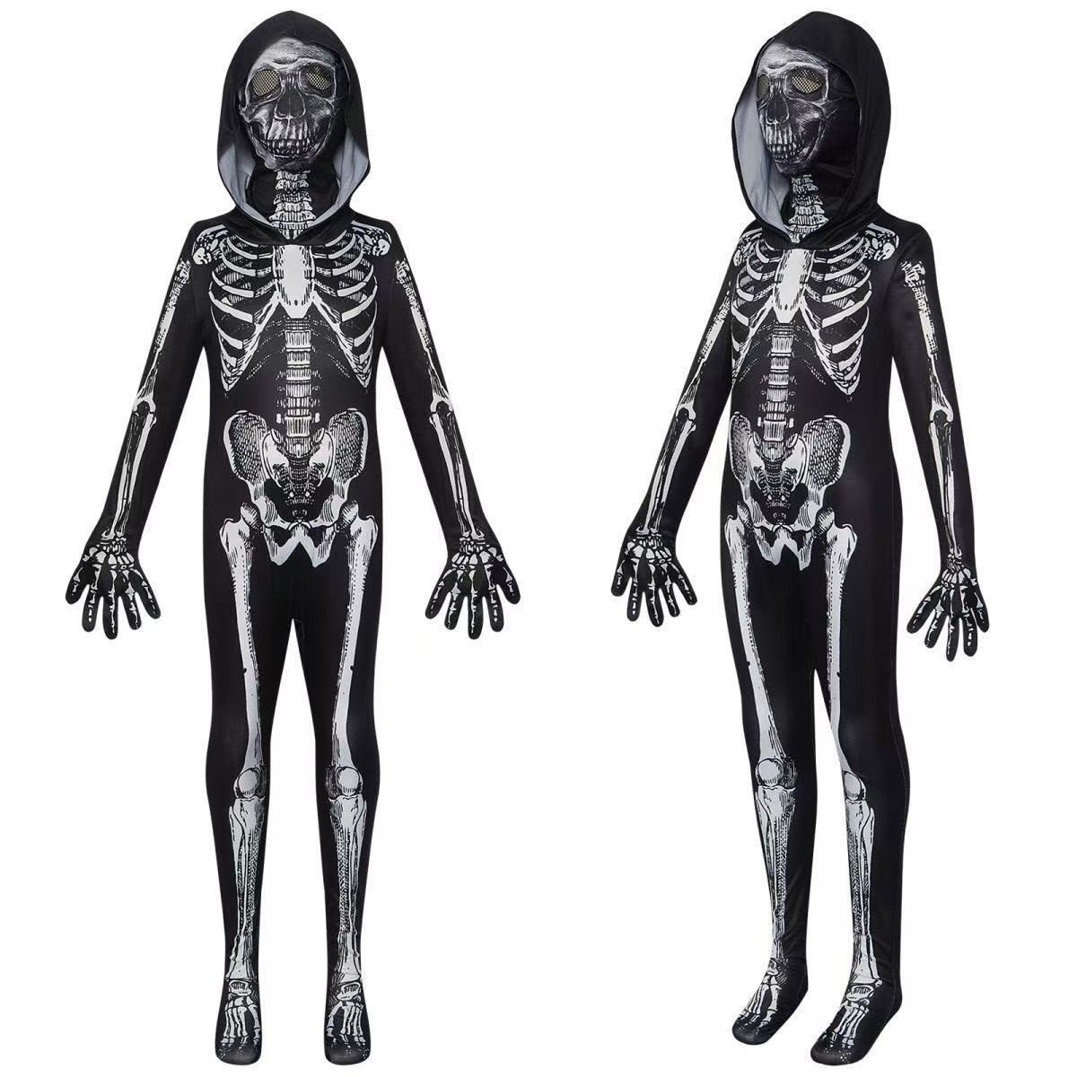 Halloween Costume Kids - Fantasia de Esqueleto Assustador para Crianças