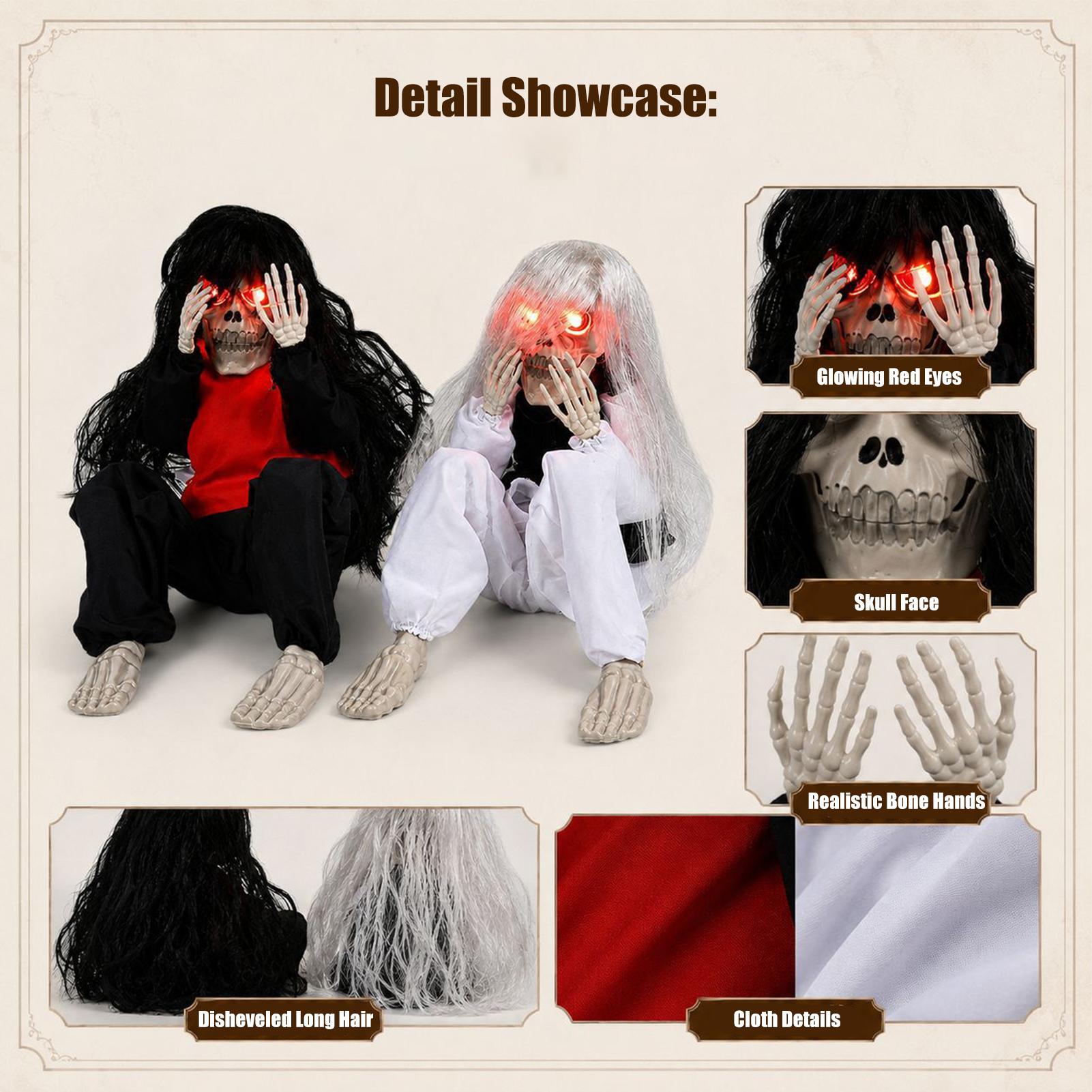 Decorações de Esqueletos de Ha - Halloween Skeleton Decoration avaliação e preço
