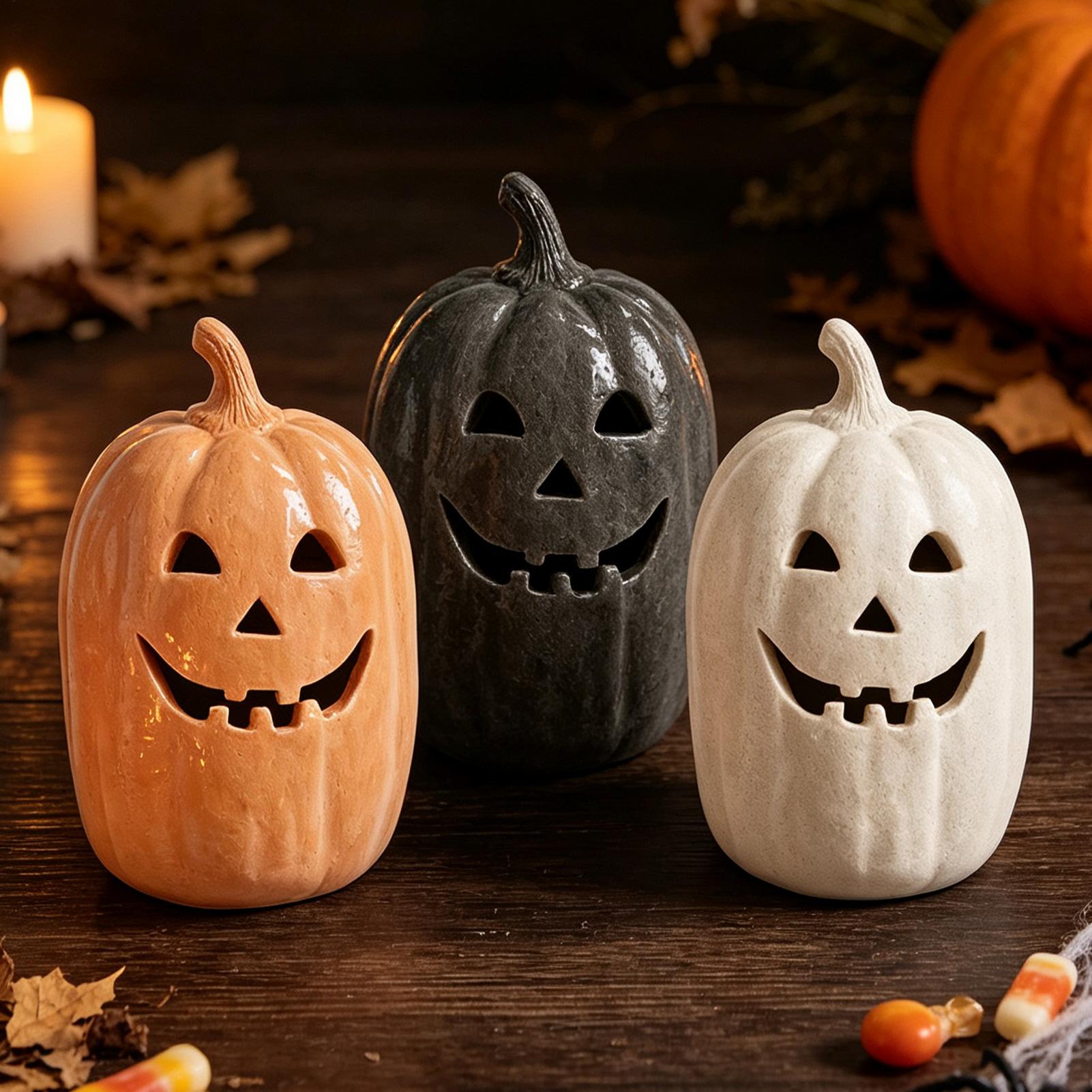 Artesanato de Abóboras de Hall - Pumpkin Lantern Halloween avaliação e preço