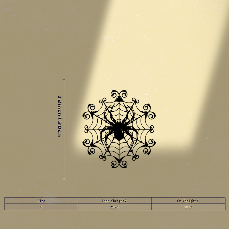 Decoração de parede de metal c - Spider Web Halloween Decoration avaliação e preço