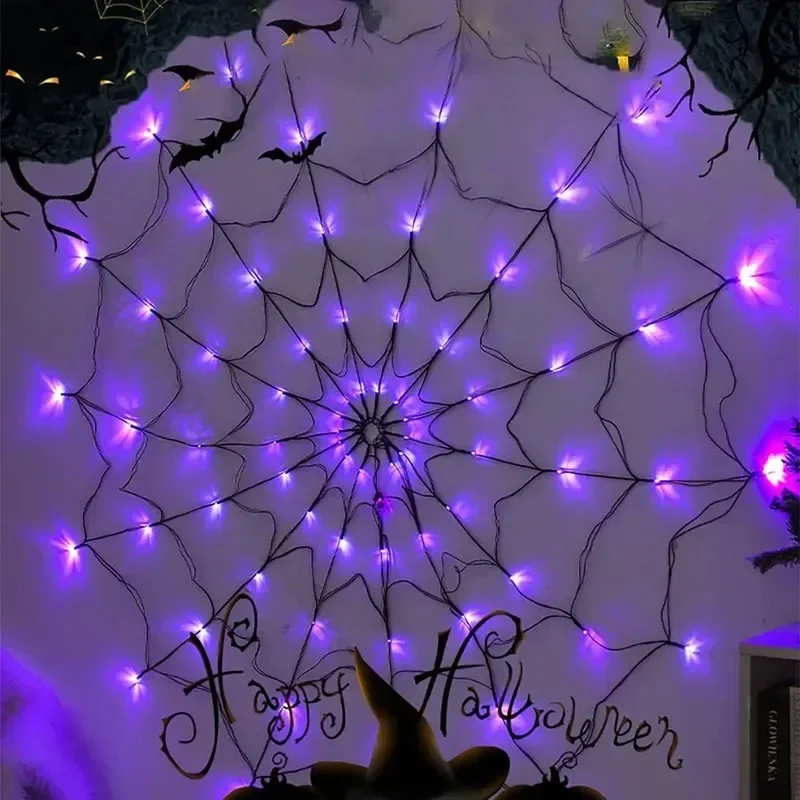 Luzes de Rede de Aranha para H - Spider Web Halloween Decoration avaliação e preço