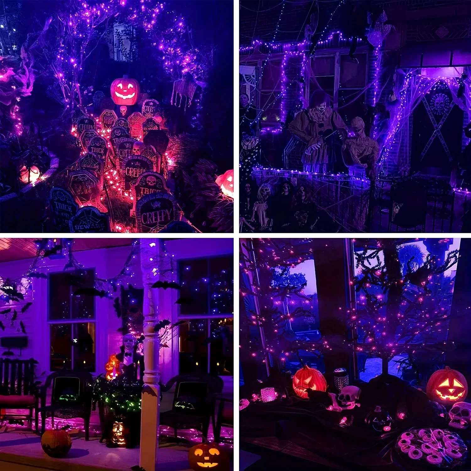 10-120m fio de cobre luzes da  - Halloween Led String Lights Orange avaliação e preço