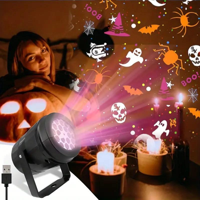 Projetor de Luz LED para Hallo - Pumpkin Lantern Halloween avaliação e preço
