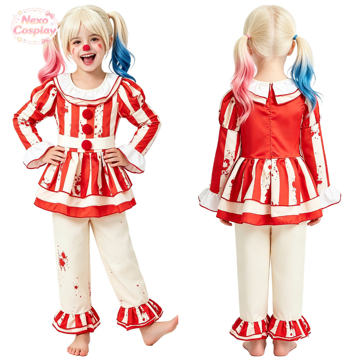 Fantasia de Palhaço de Terror  - Halloween Costume Kids avaliação e preço