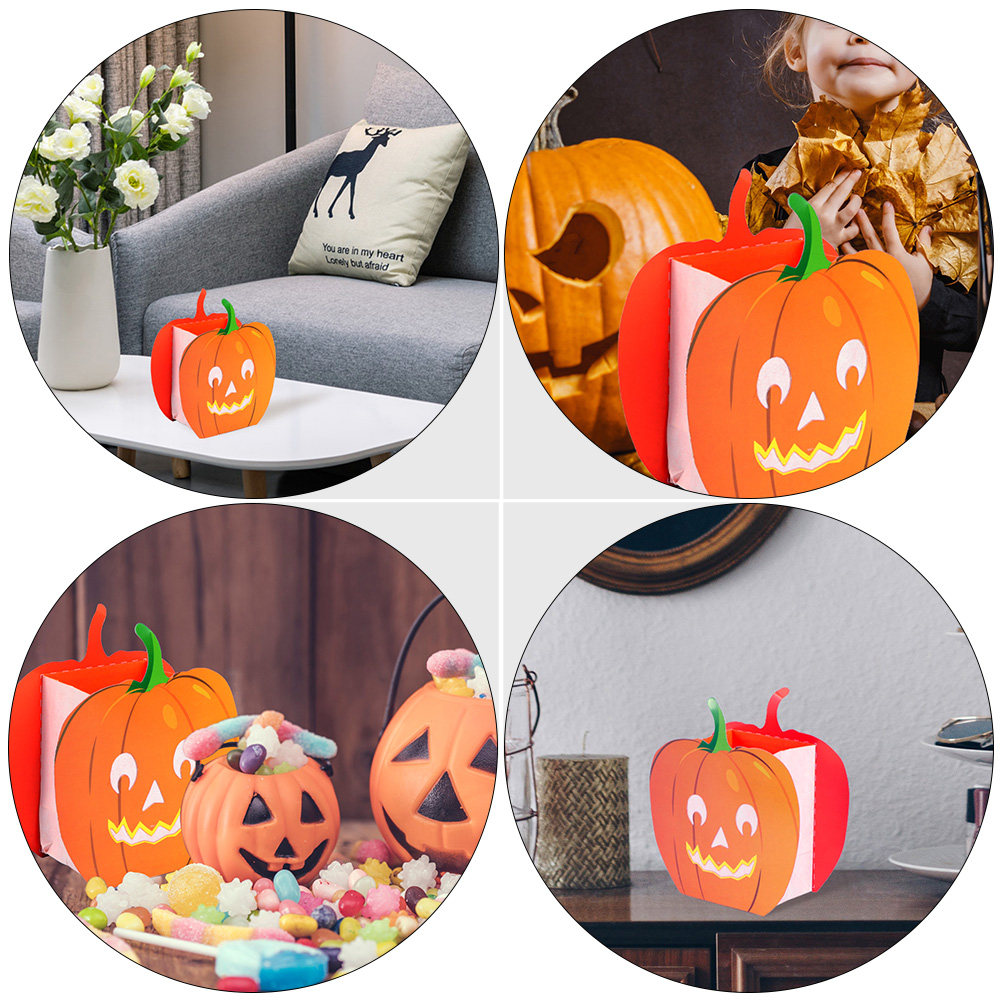 12 sacos de abóbora com design - Pumpkin Lantern Halloween avaliação e preço