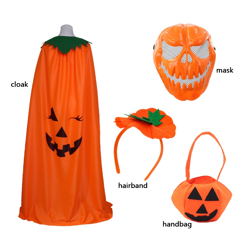 Conjunto de capa de fantasia d - Pumpkin Lantern Halloween avaliação e preço