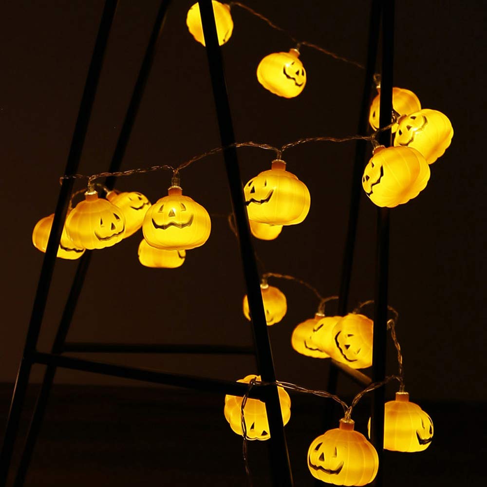 Halloween 3d abóbora led luzes - Halloween Led String Lights Orange avaliação e preço