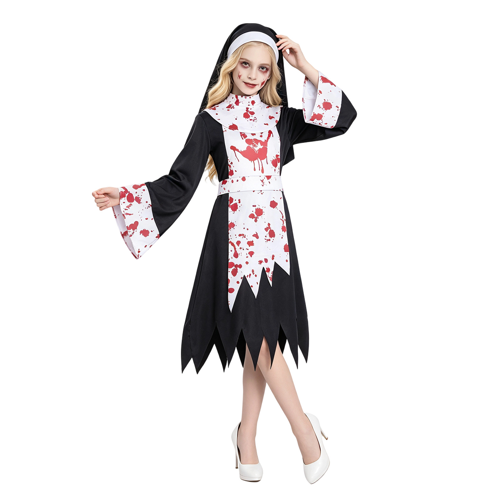 Fantasia de Freira Assustadora - Halloween Costume Kids avaliação e preço