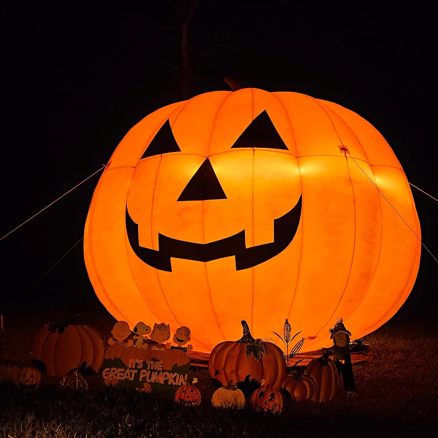 Decorações Infláveis de Abóbor - Halloween Pumpkin Decor Led avaliação e preço