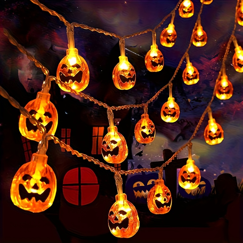 Luzes de Cordão de Abóbora Sor - Halloween Led String Lights Orange avaliação e preço