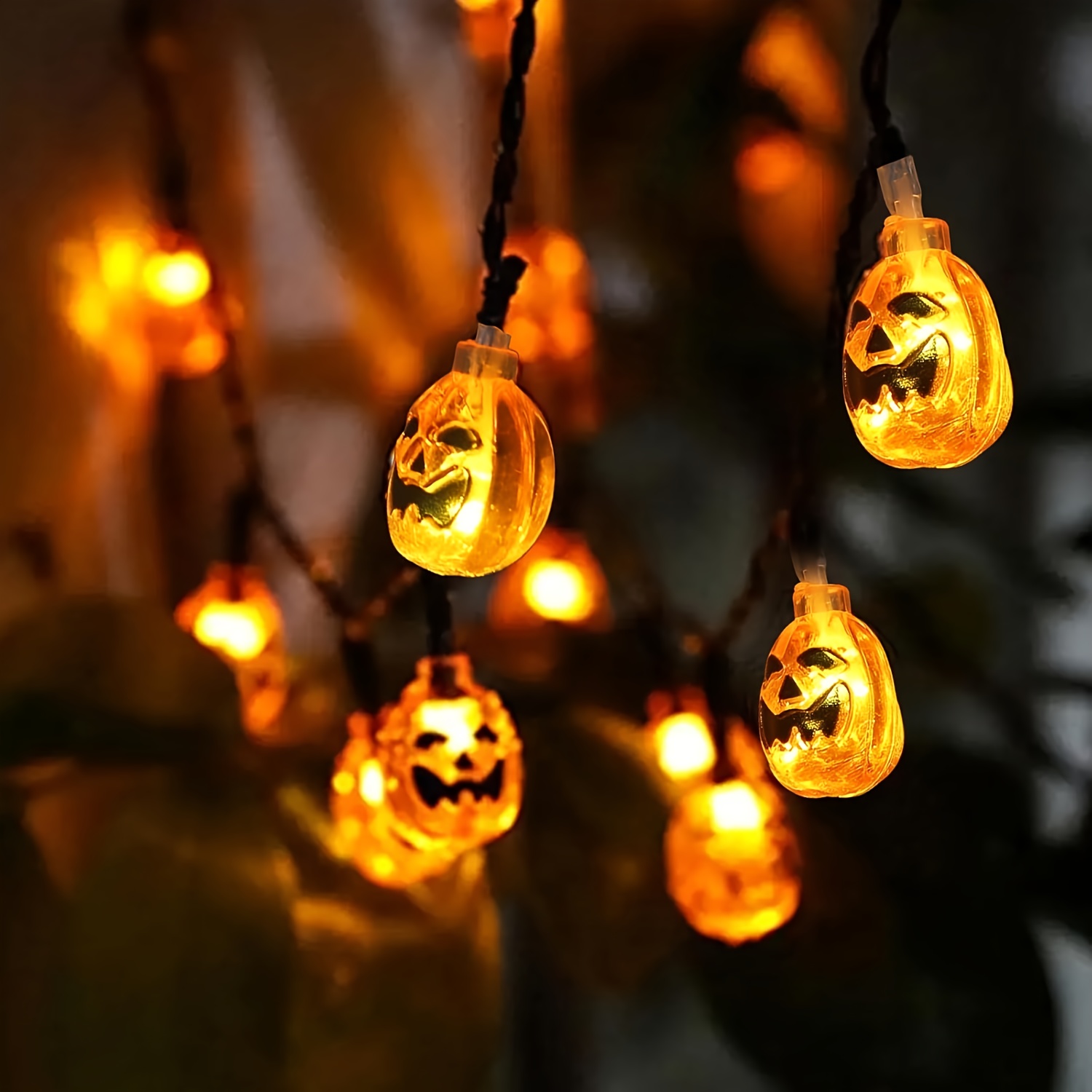 Luzes de Cordão de Abóbora Sor - Halloween Led String Lights Orange avaliação e preço