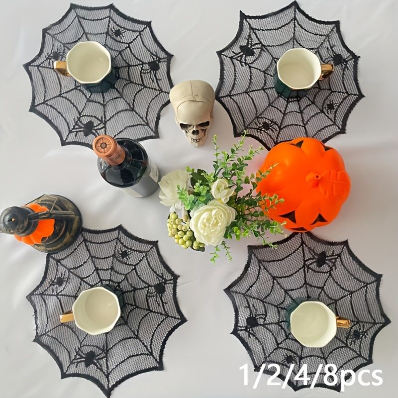 VIKAMA Halloween Tapete de Mes - Spider Web Halloween Decoration avaliação e preço