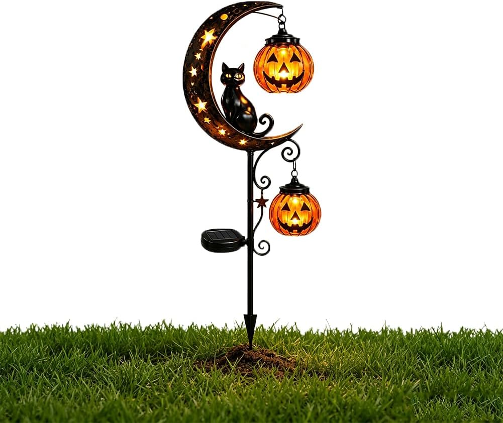 Luz de Estaca Solar para Jardi - Pumpkin Lantern Halloween avaliação e preço