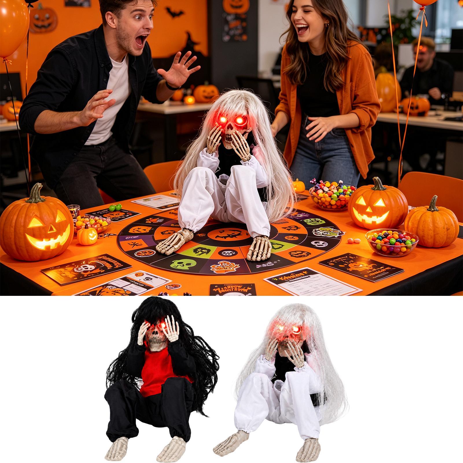 Esqueleto de Halloween com Cab - Halloween Skeleton Decoration avaliação e preço