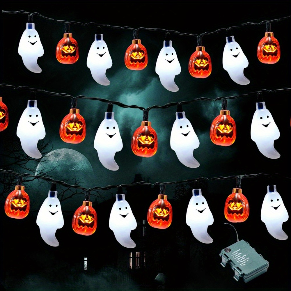 Luzes de Cordão LED de 19,7 Pé - Halloween Led String Lights Orange avaliação e preço