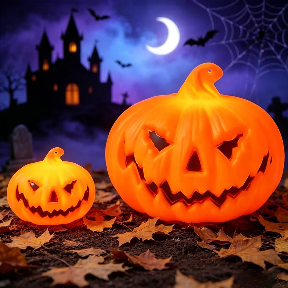 Lâmpada LED em Forma de Abóbor - Pumpkin Lantern Halloween avaliação e preço