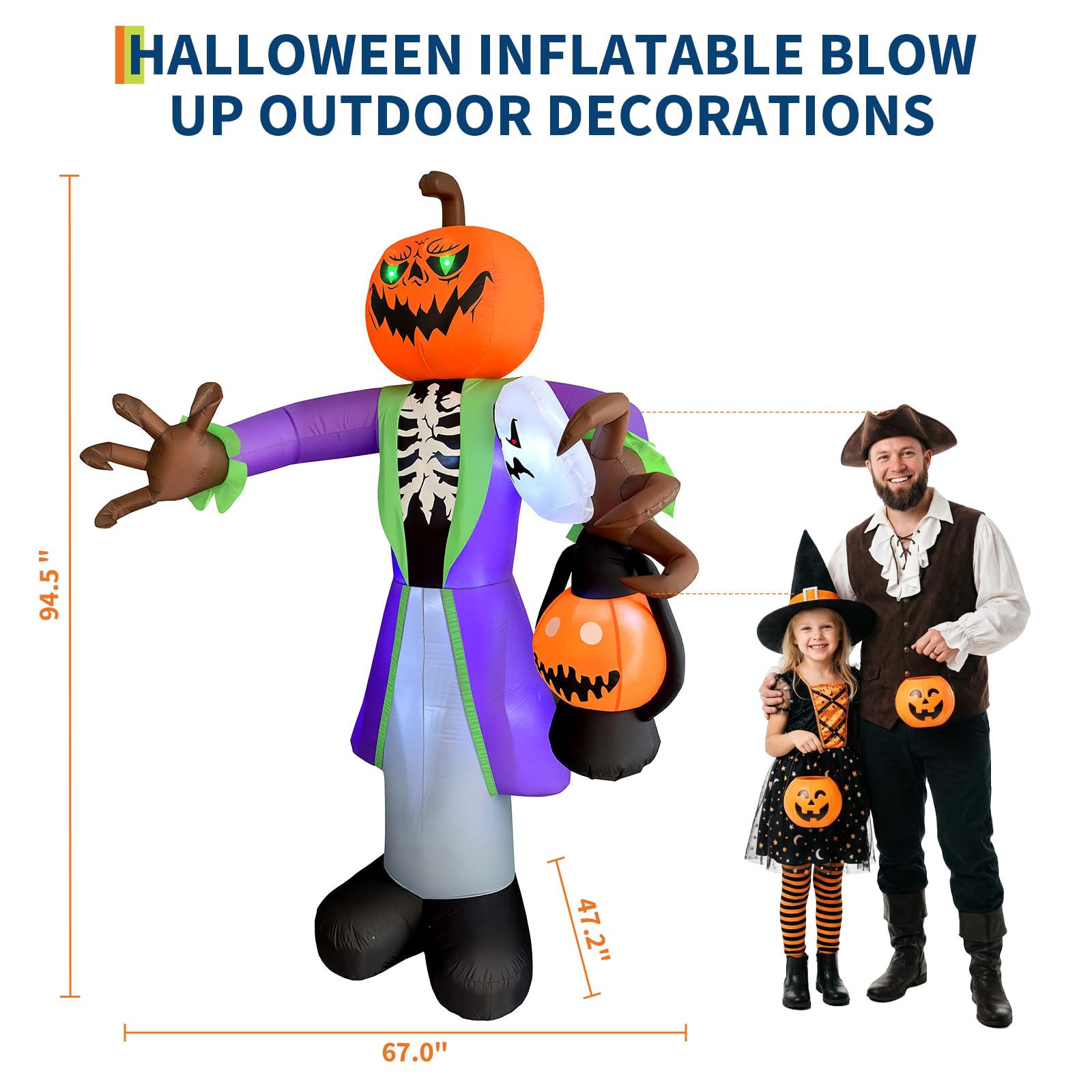 Abóbora inflável de Halloween  - Pumpkin Lantern Halloween avaliação e preço