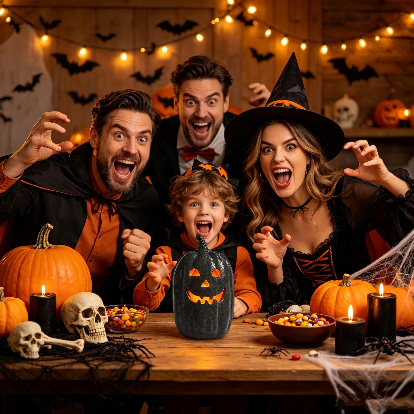Decoração de Abóbora de Hallow - Pumpkin Lantern Halloween avaliação e preço